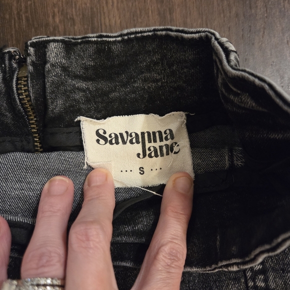 Savanna Jane Charcoal Pencil Skirt - Picture 3 of 4